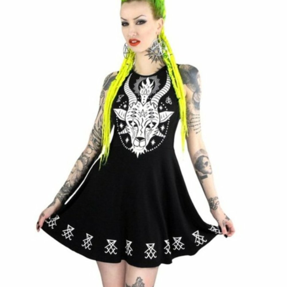 Killstar Goat Skater Dress (Discontinued)